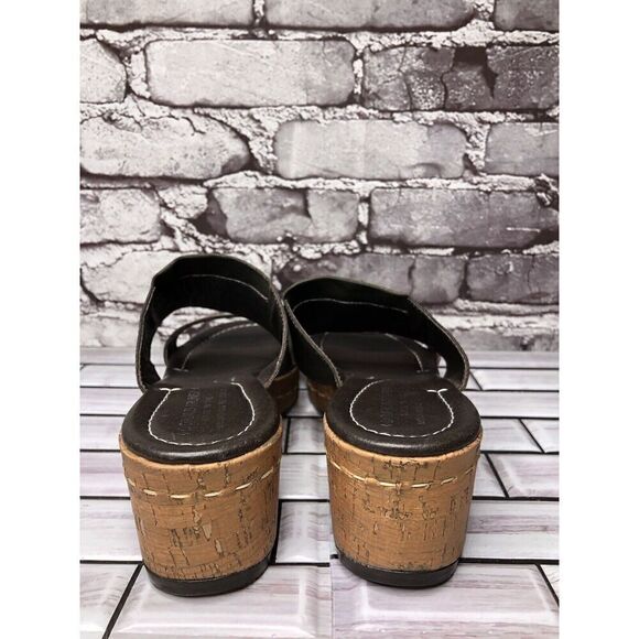 Donald Pliner Shera Copper Metallic Straps Cork Wedge Sandals Women 7.5M US/38EU - Picture 6 of 16